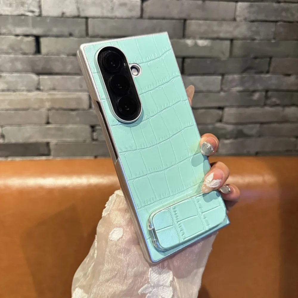 Luxury Crocodile Texture Kickstand Case