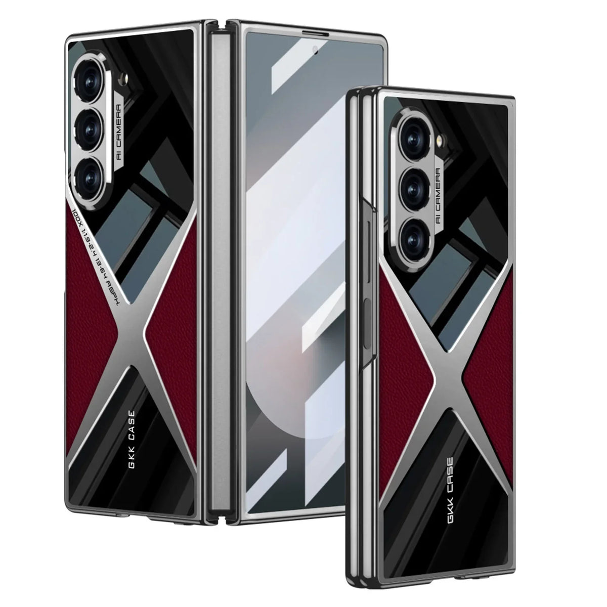 Luxury Leather Case with Camera Protection For Samsung Galaxy Z Fold 6