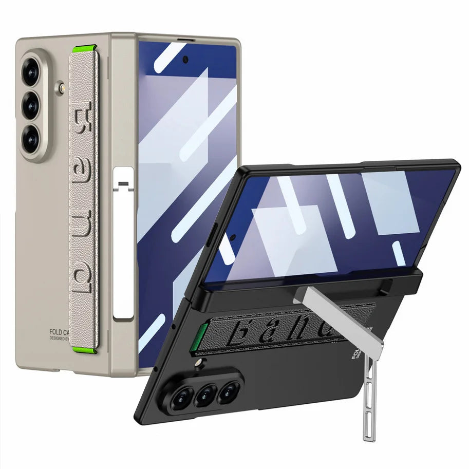 Magnetic Kickstand Case with Hand Strap