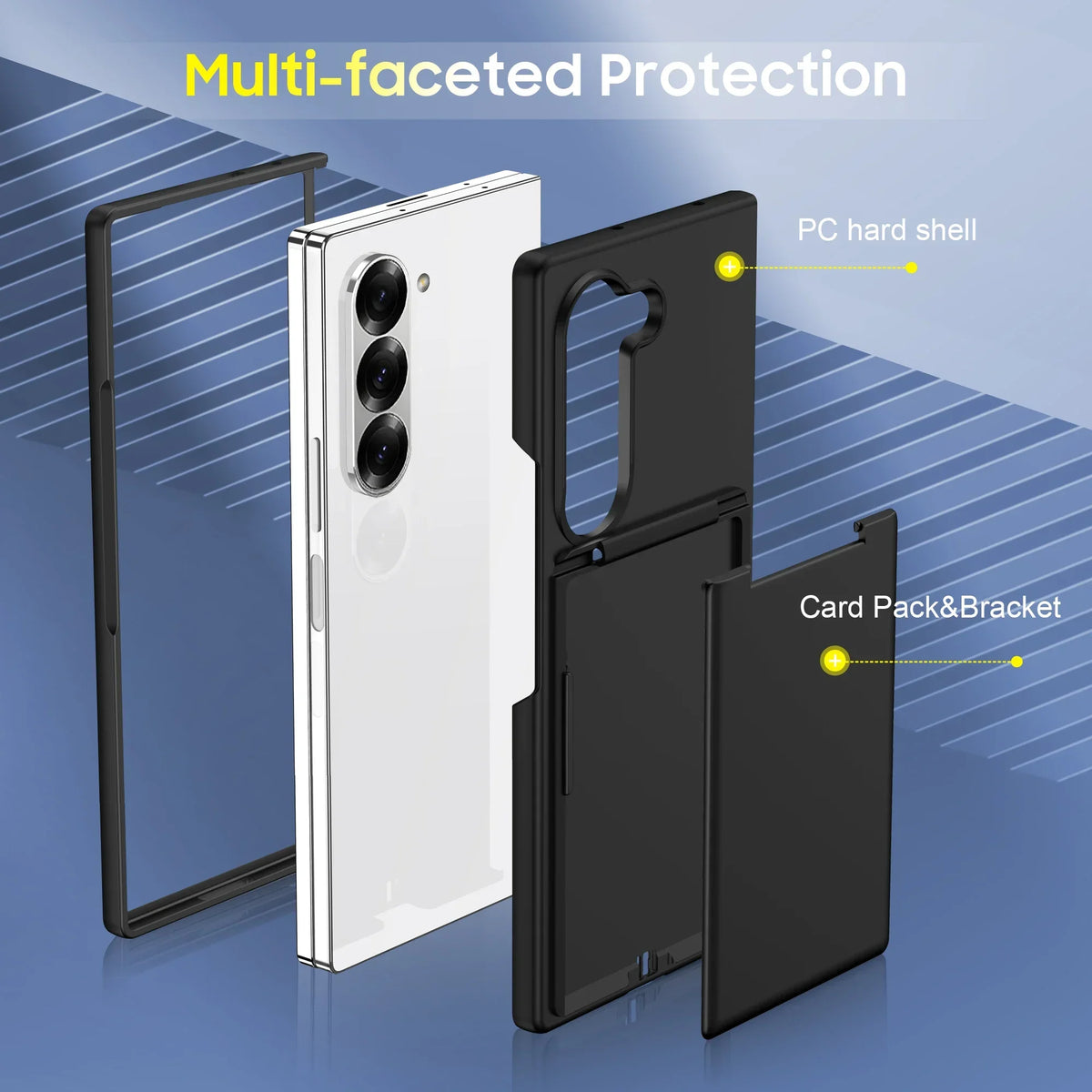 Clear Card Holder Case with Stand