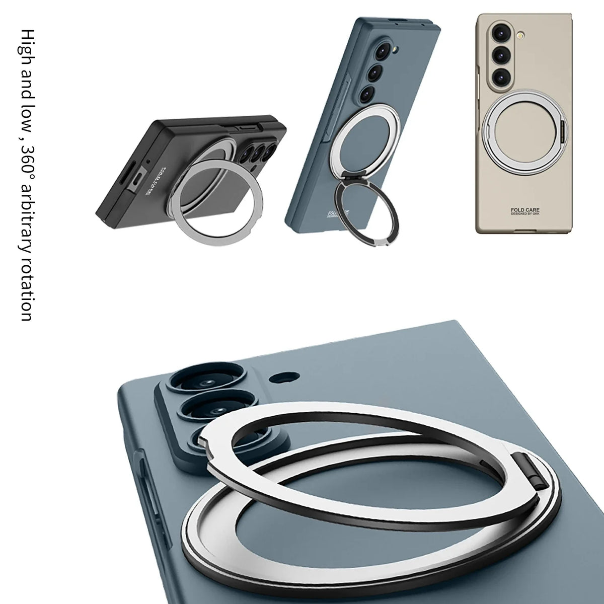 Magnetic Kickstand Ring Case