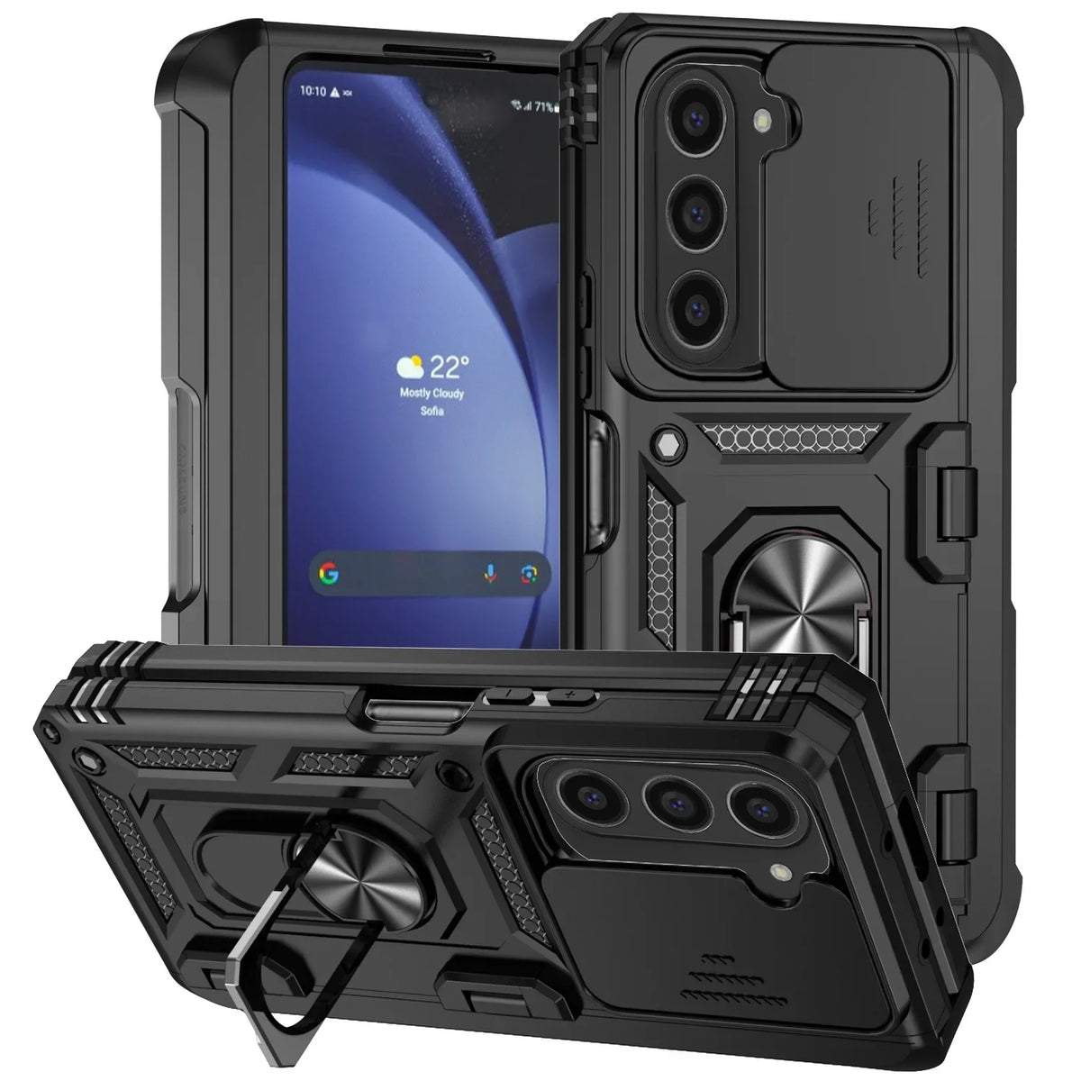 Rugged Armor Case with Kickstand & Camera Cover
