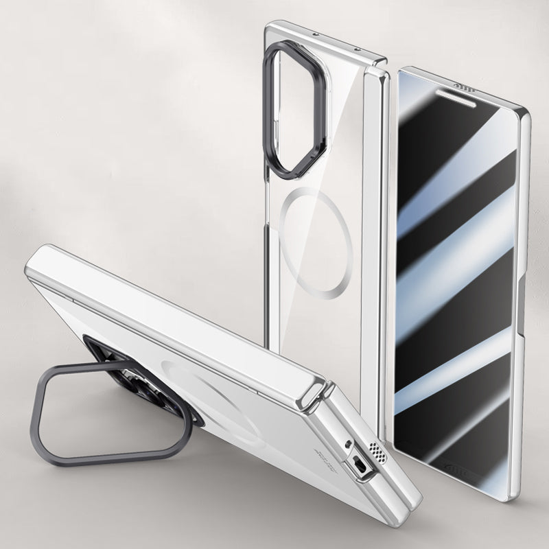 Magnetic Clear Case with Kickstand for Galaxy Z Fold