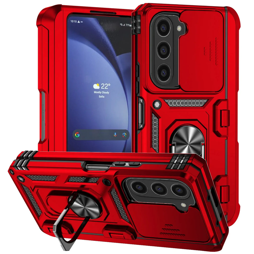 Rugged Armor Case with Kickstand & Camera Cover