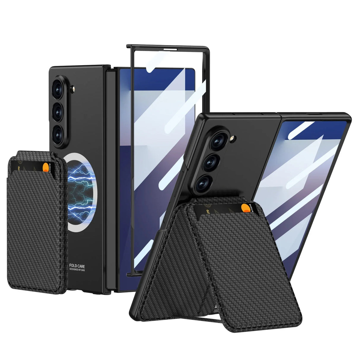 Magnetic Wallet Stand Case For Z Fold