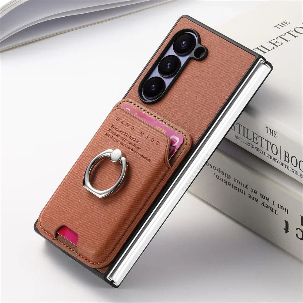 Detachable Leather Wallet Case