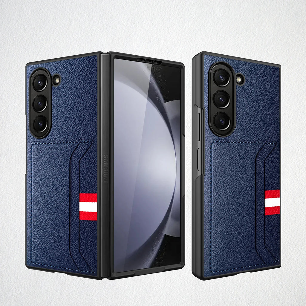 Leather Case with Card Holder for Samsung Galaxy Z Fold 6