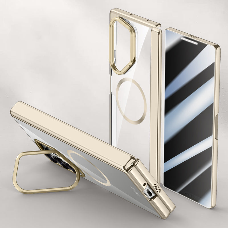 Magnetic Clear Case with Kickstand for Galaxy Z Fold