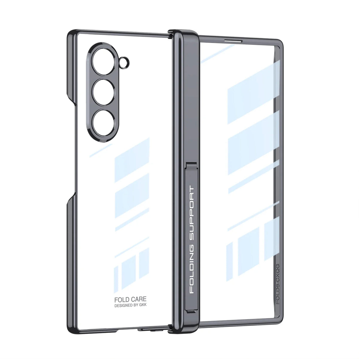 Transparent Magnetic Case with Hinge Protection for Samsung Galaxy Z Fold 6