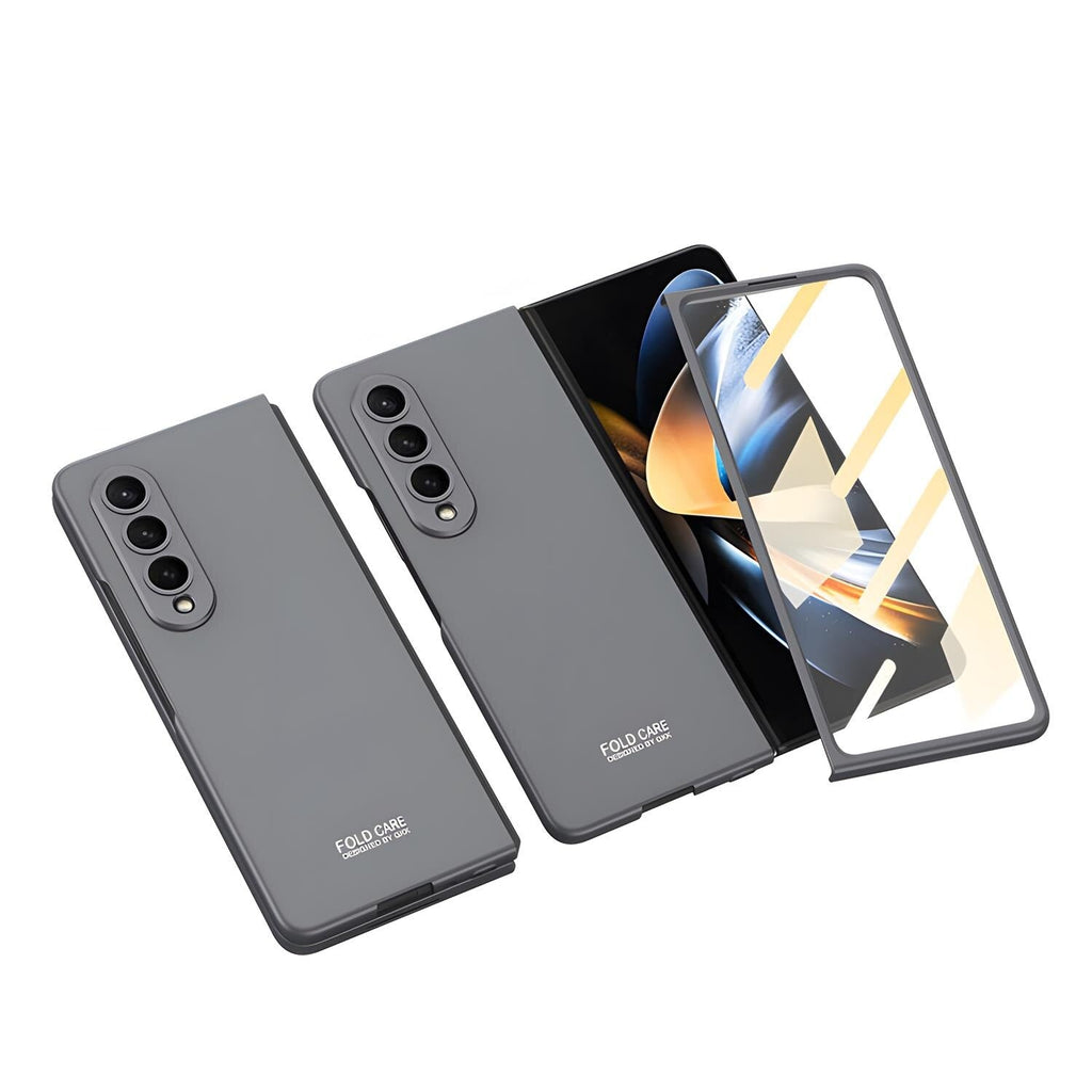 Ultra Thin Shockproof Matte Case with Glass Film For Samsung Galaxy Z Fold 4