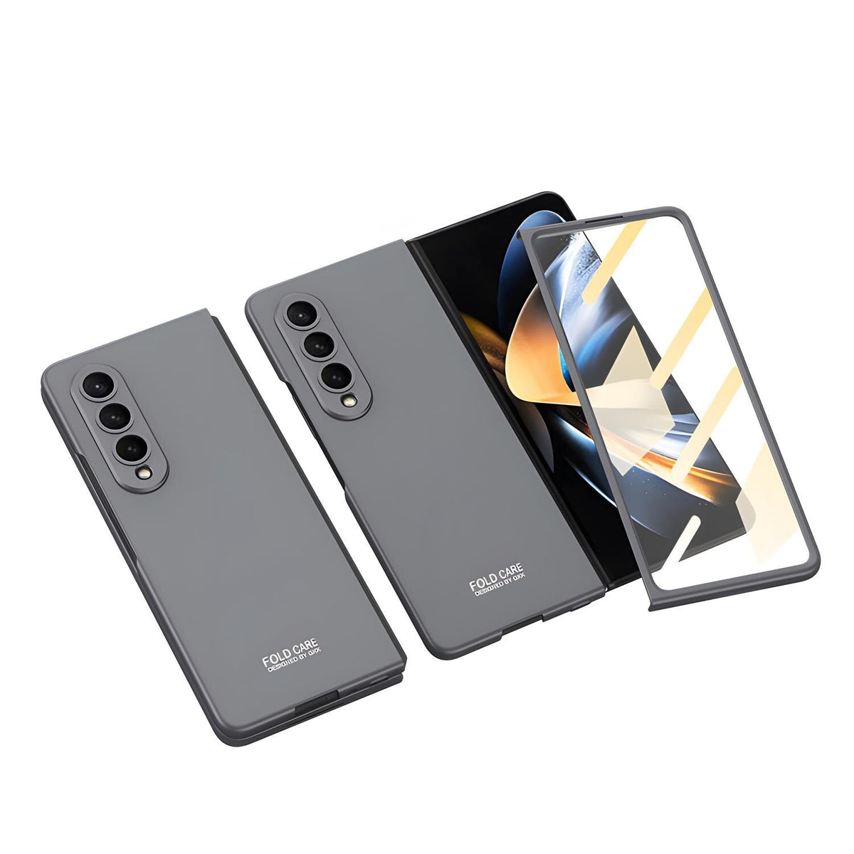 Ultra Thin Shockproof Matte Case with Glass Film For Samsung Galaxy Z Fold 4