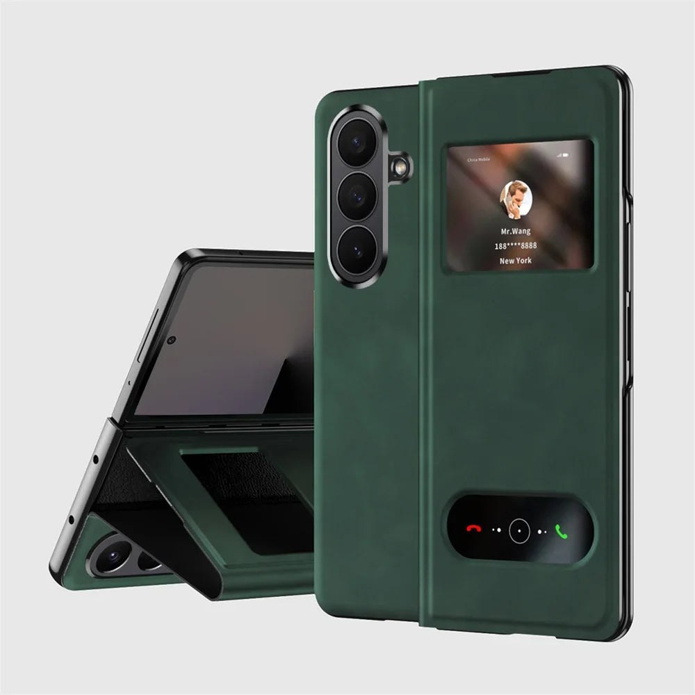 Luxury Leather Smart View Case