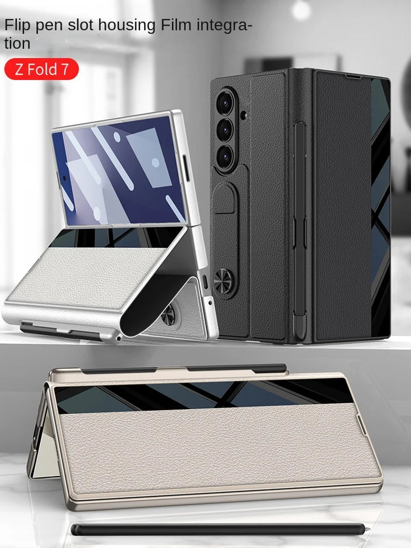 Flip Stand Case with Pen Slot & Film