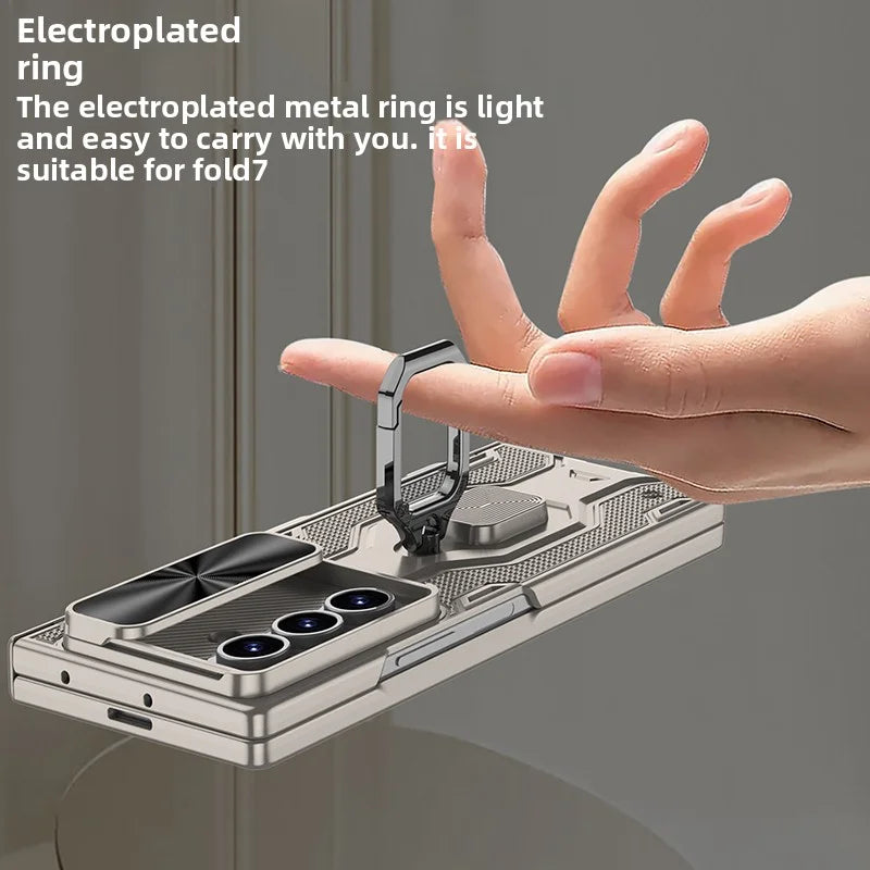 Rugged Magnetic Ring Kickstand Case