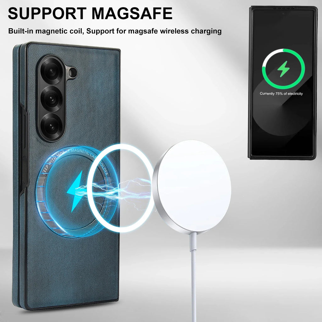 Slim Leather MagSafe Case with Shockproof Protection