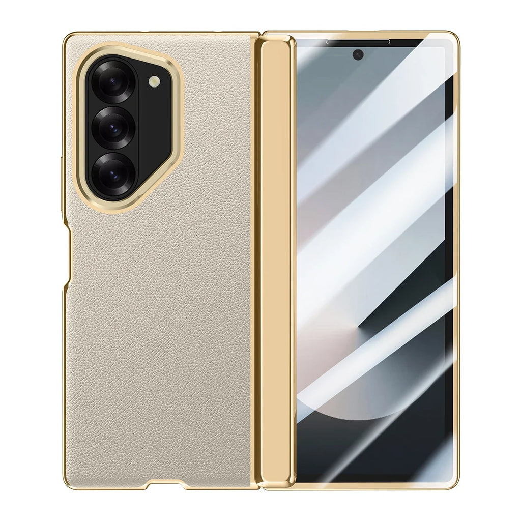 Full Protection Leather Case For Samsung Galaxy Z Fold 6