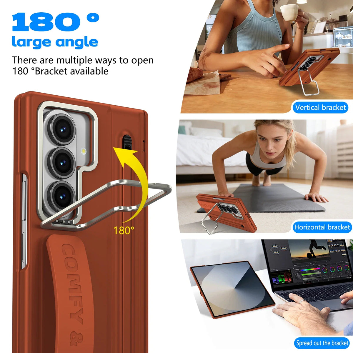 Multi-Angle Stand Case with Pen For Galaxy Z Fold 8