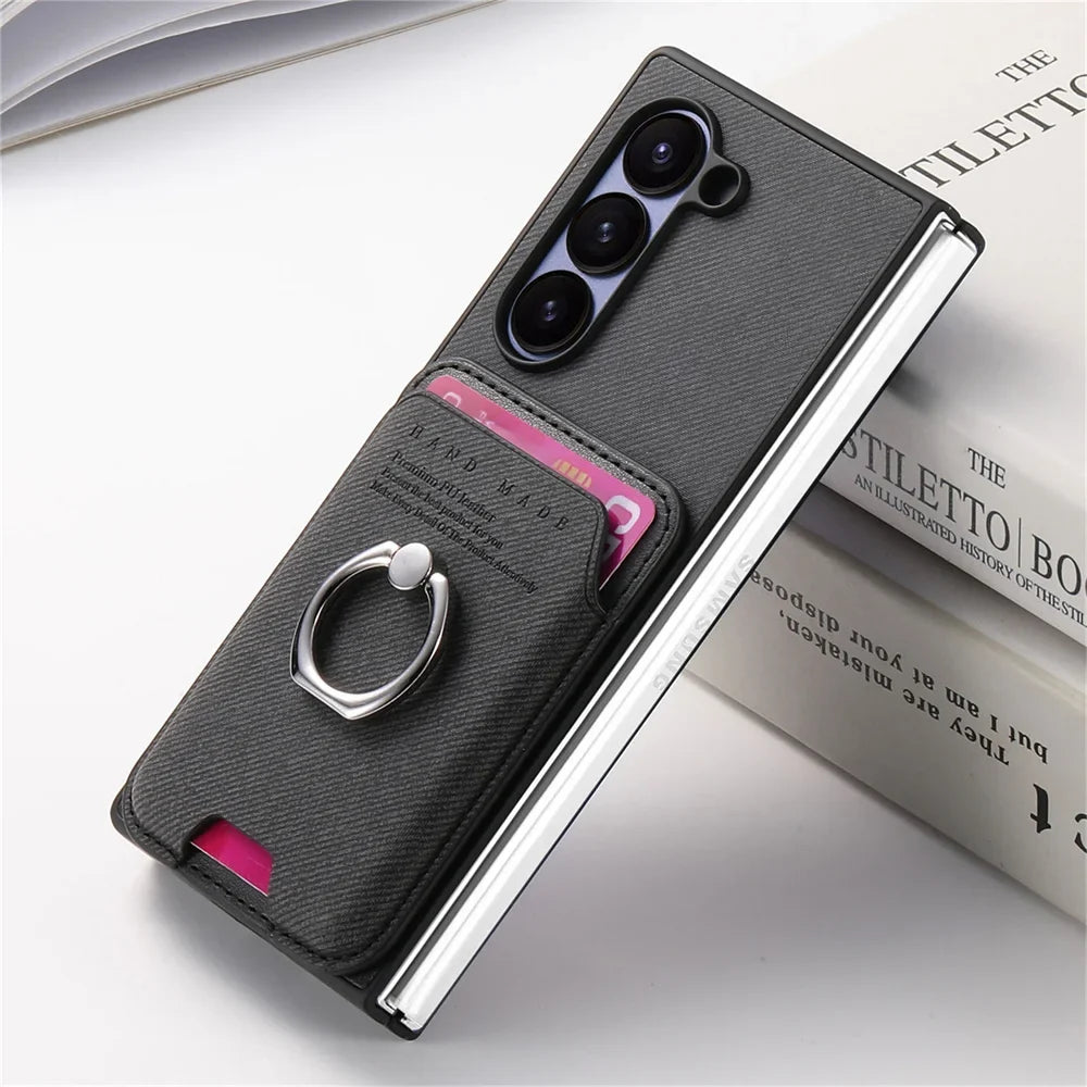 Detachable Leather Wallet Case