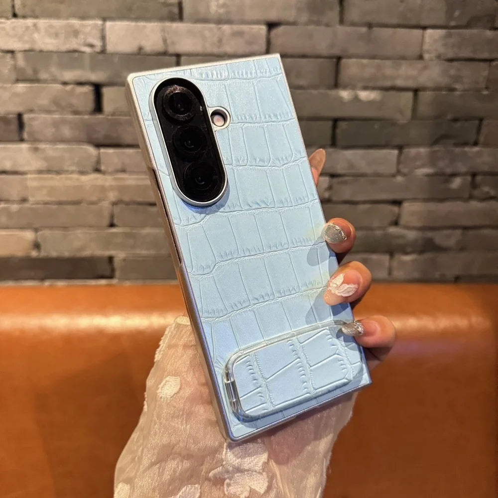 Luxury Crocodile Texture Kickstand Case
