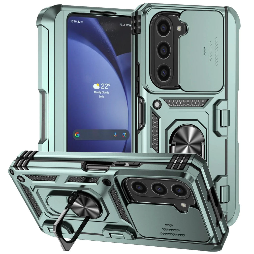 Rugged Armor Case with Kickstand & Camera Cover