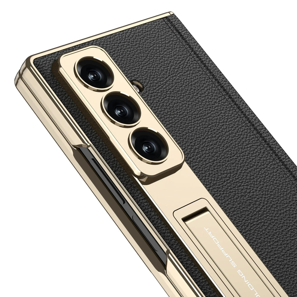 Premium Leather Magnetic Stand Case