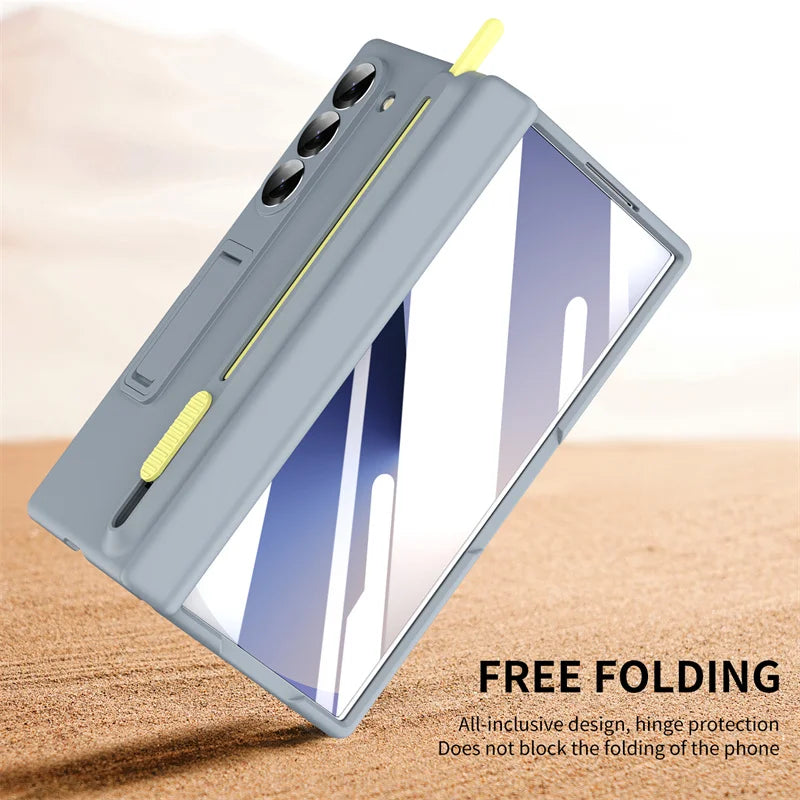 Magnetic Hinge Case with S Pen Slot