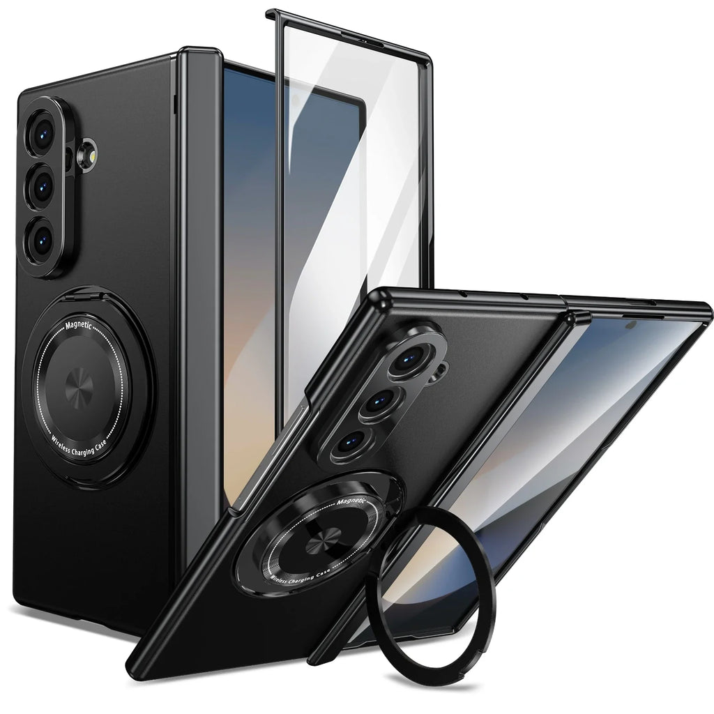 Magnetic Ring Kickstand Case with Screen protection