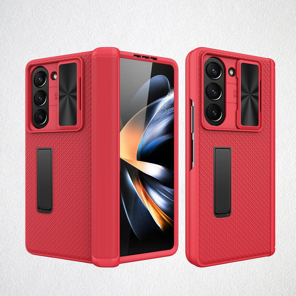 Shockproof Matte Case with Bracket For Samsung Galaxy Z Fold 5