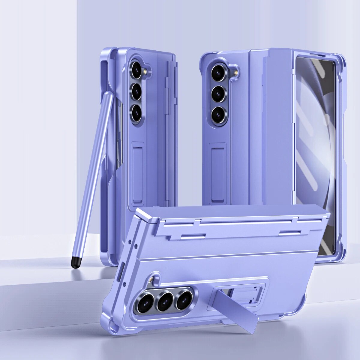 Shockproof Case With Screen Protection Touch Pen & Kickstand For Galaxy Z Fold 5