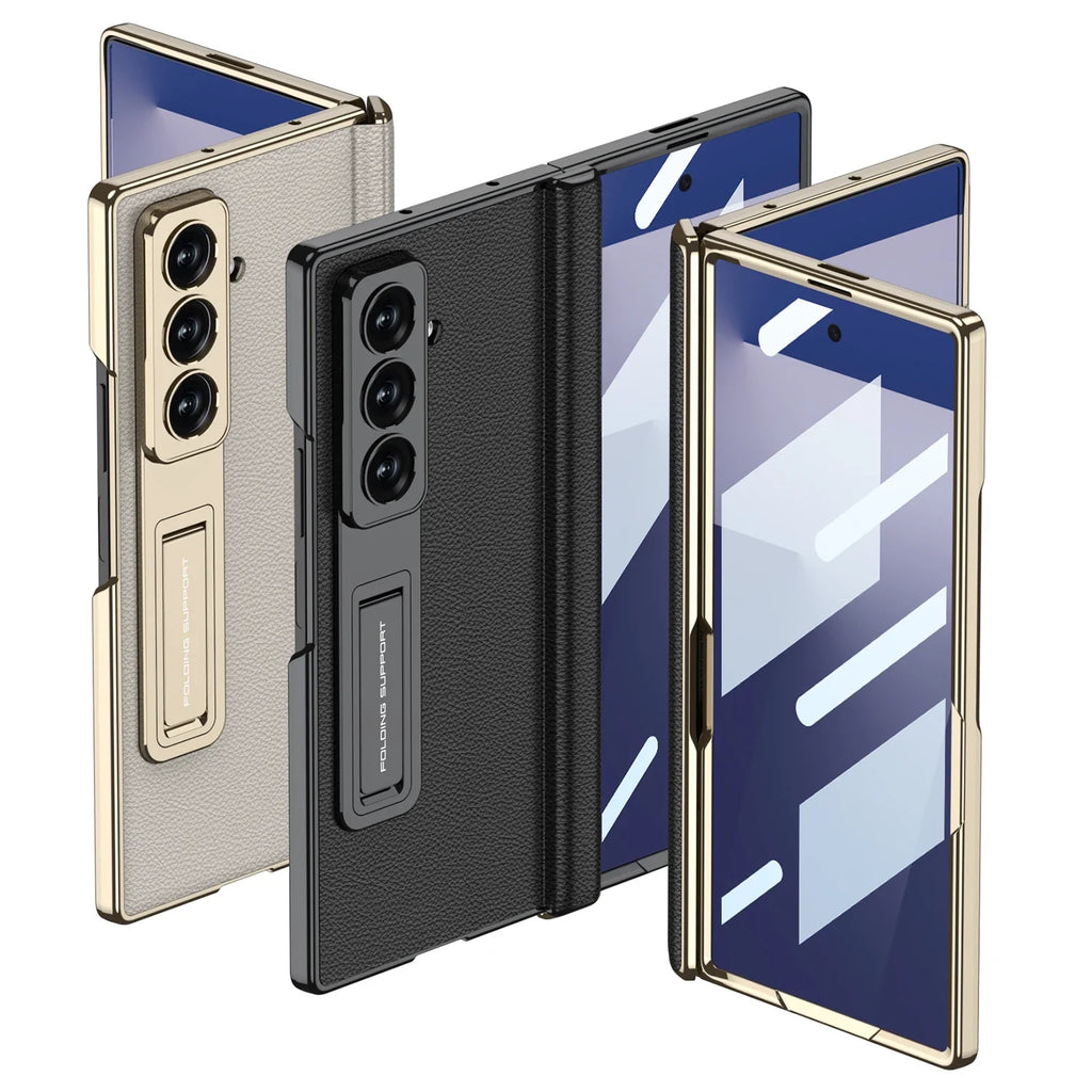 Premium Leather Magnetic Stand Case