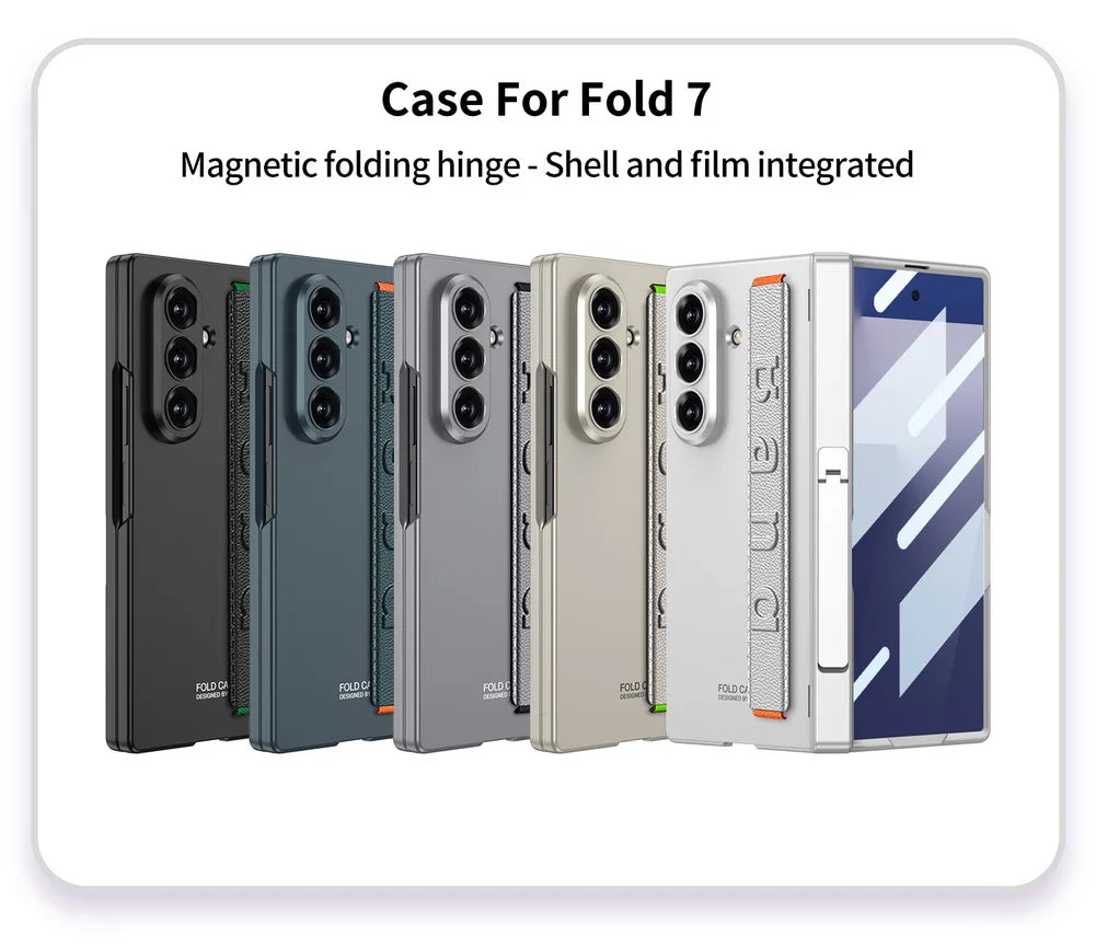 Magnetic Kickstand Case with Hand Strap