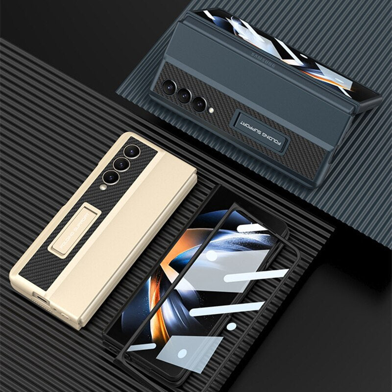 Slim Standing Case with Front Film for Samsung Galaxy Z Fold 4