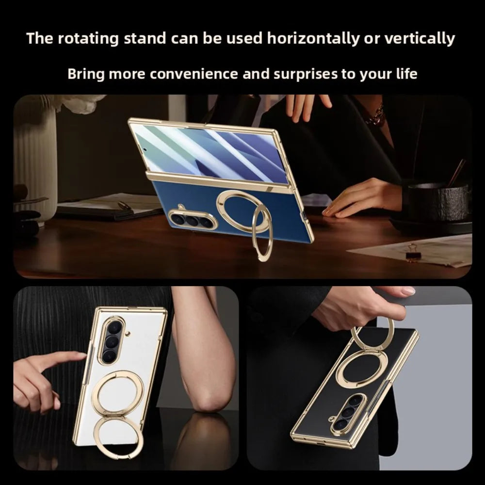 Magnetic Ring Case with Screen Protection