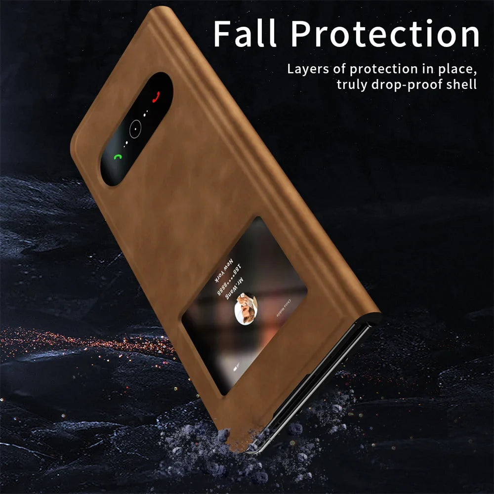 Luxury Leather Smart View Case