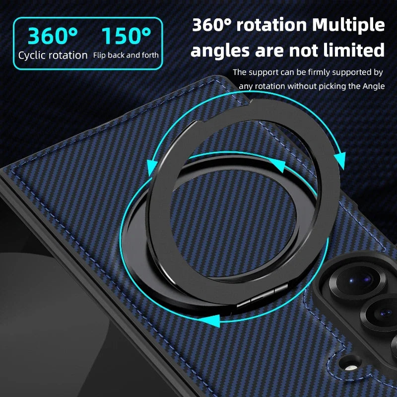 Carbon Fiber Magnetic Ring Case