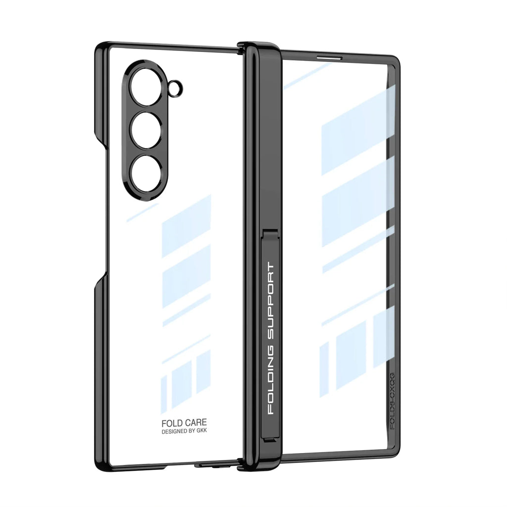 Transparent Magnetic Case with Hinge Protection for Samsung Galaxy Z Fold 6