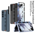 Z Fold 5 Case | Magnetic Hinge Wristband Phone Cover
