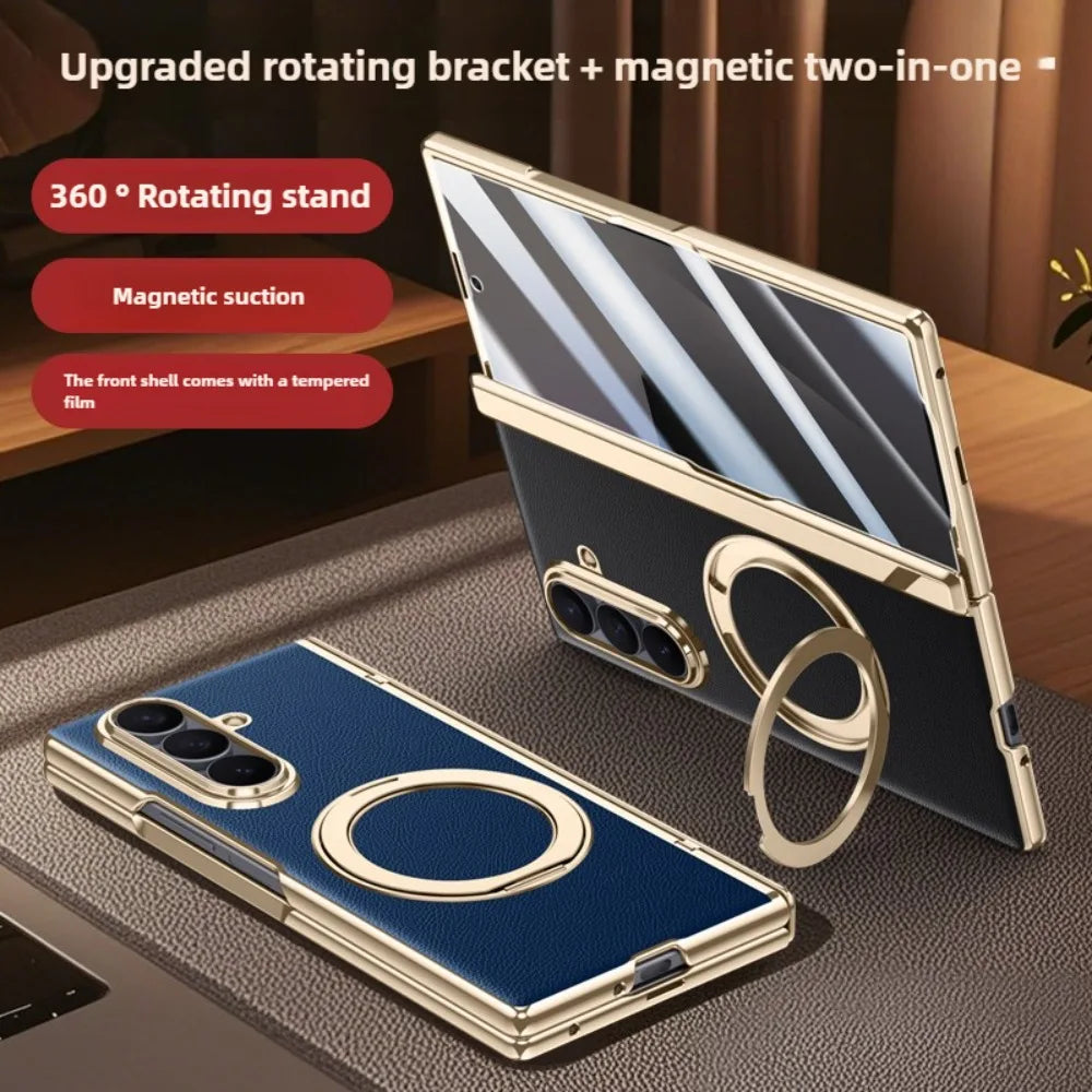 Magnetic Ring Case with Screen Protection