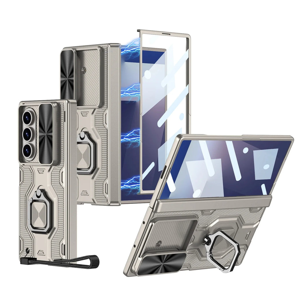 Rugged Magnetic Ring Kickstand Case