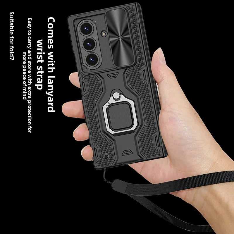 Rugged Magnetic Ring Kickstand Case