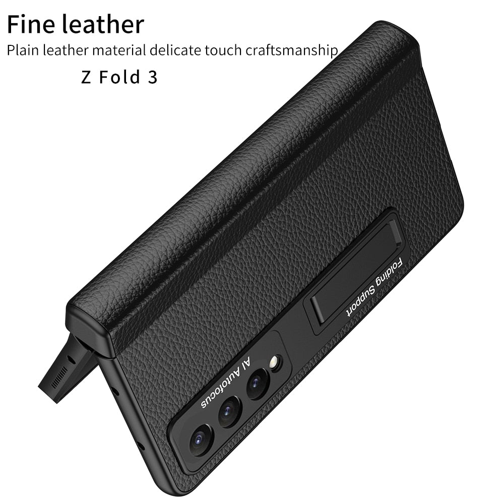 Magnetic Case with Kickstand & Pen Holder For Samsung Galaxy Z Fold 4