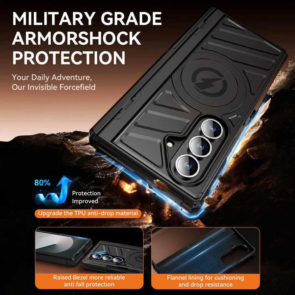 Rugged Magnetic Stand Case for Galaxy Z Fold 7