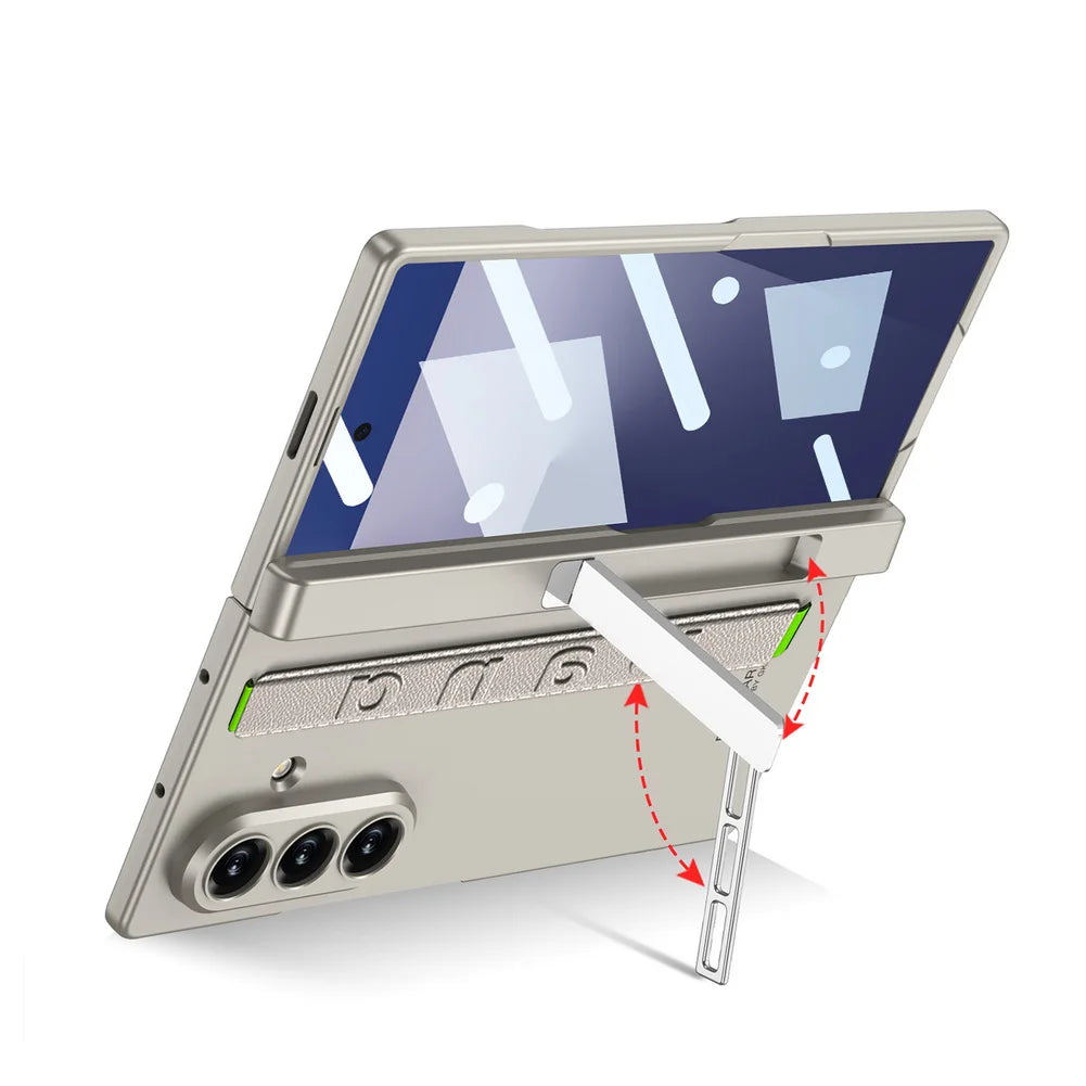 Magnetic Kickstand Case with Hand Strap
