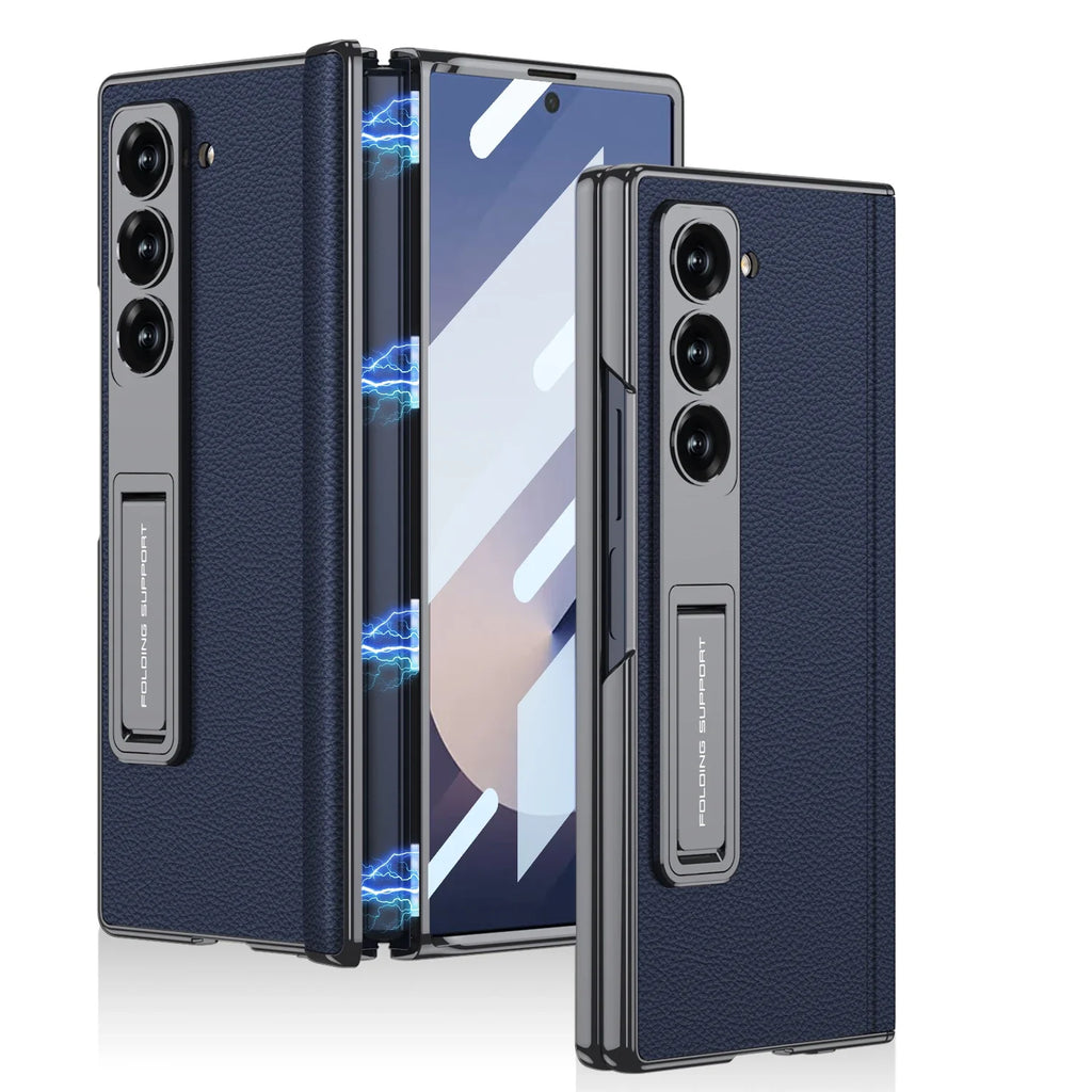 Premium Leather Magnetic Stand Case