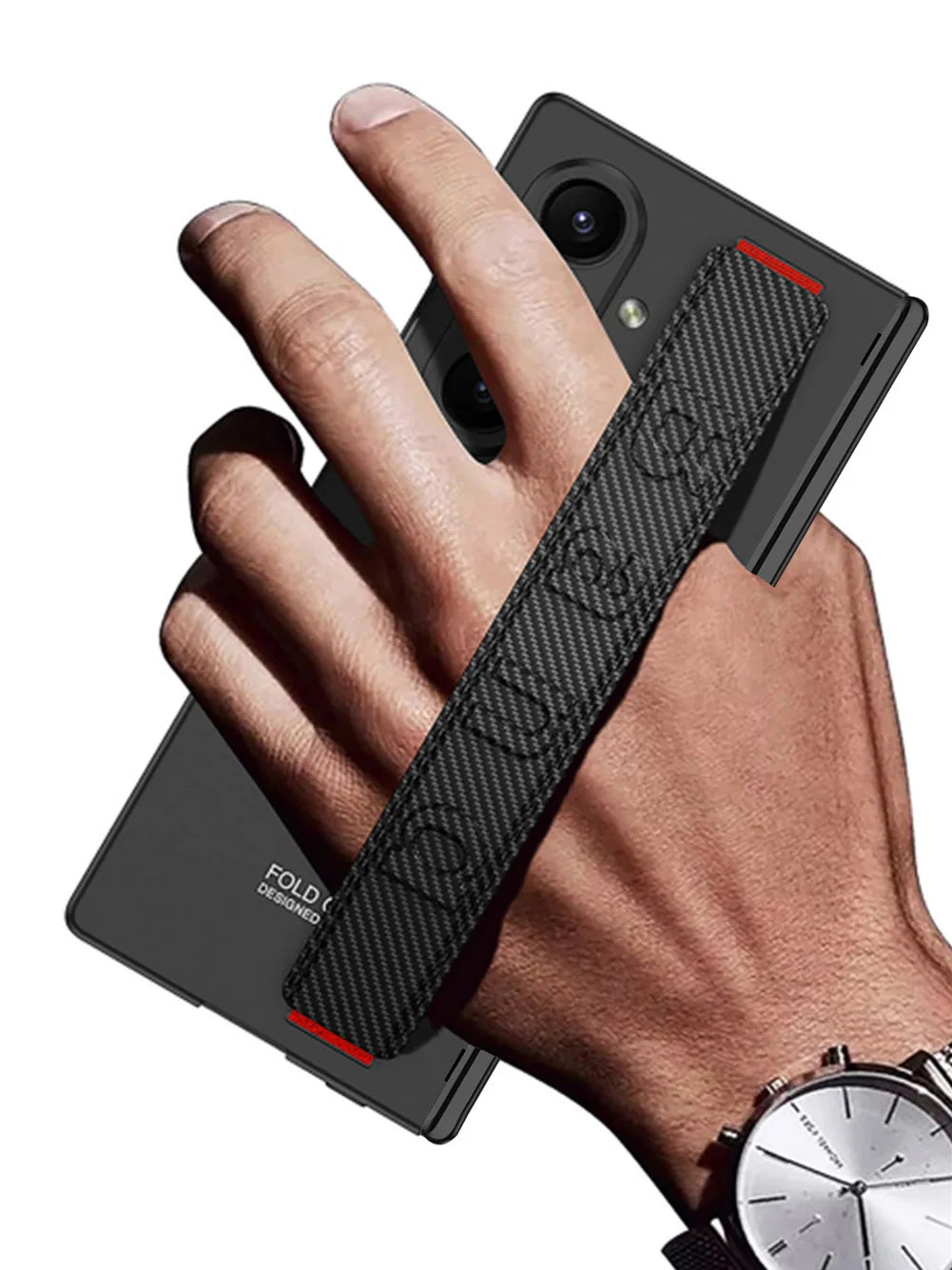 Magnetic Kickstand Case with Hand Strap