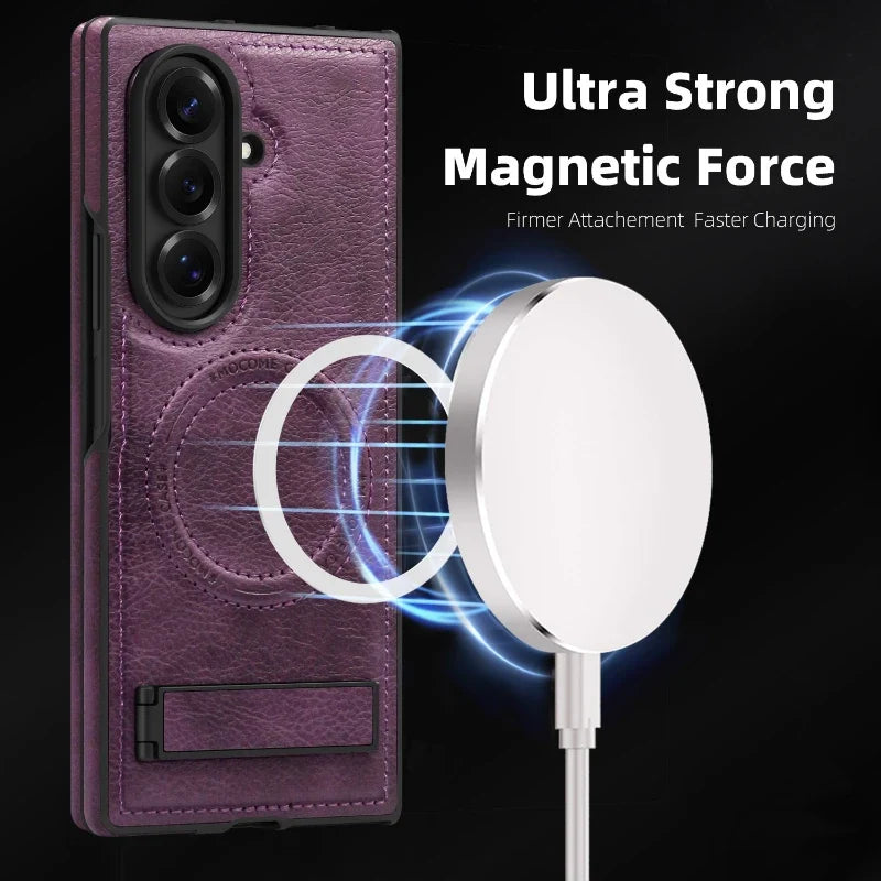 Leather MagSafe Case with Kickstand