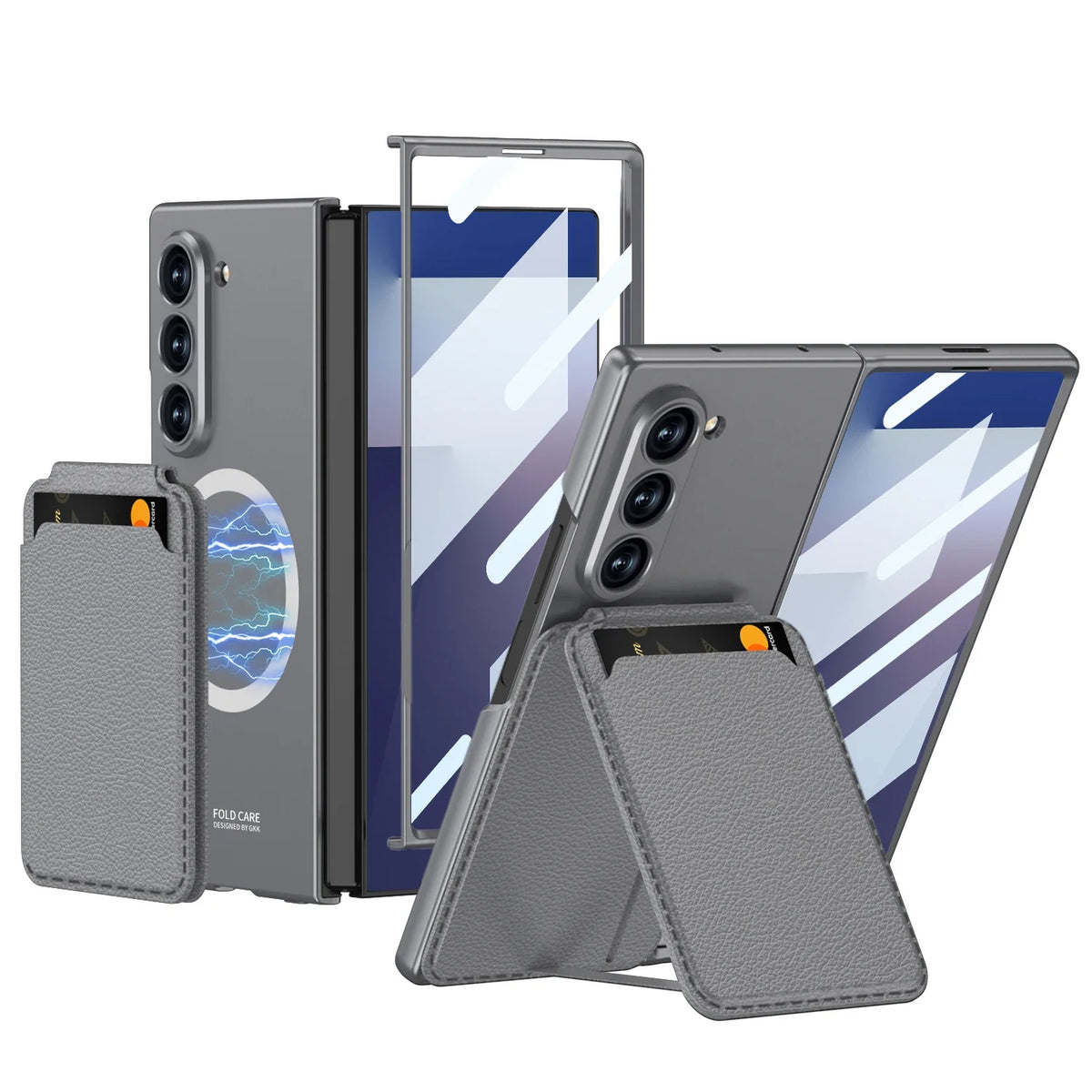 Magnetic Wallet Stand Case