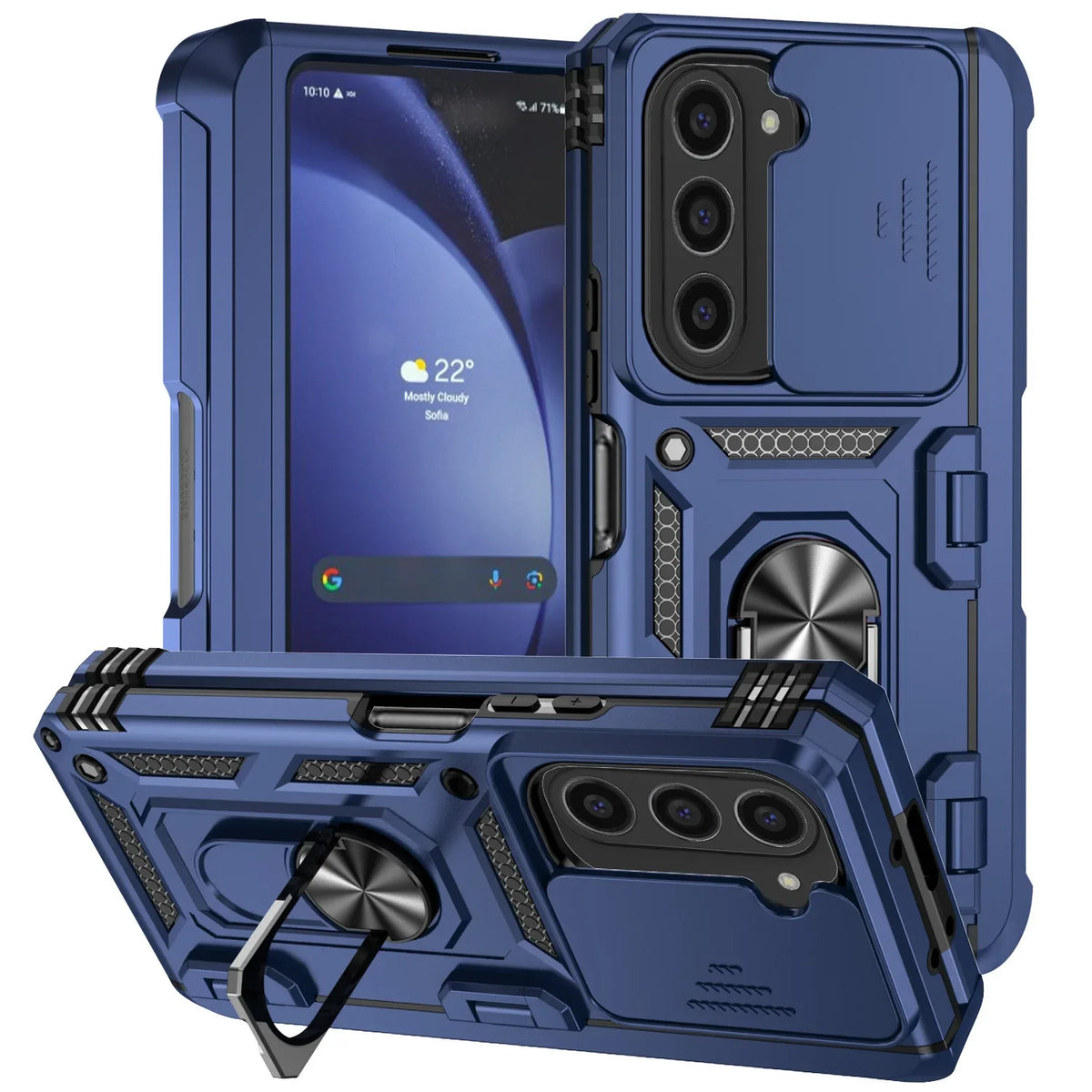 Rugged Armor Case with Kickstand & Camera Cover