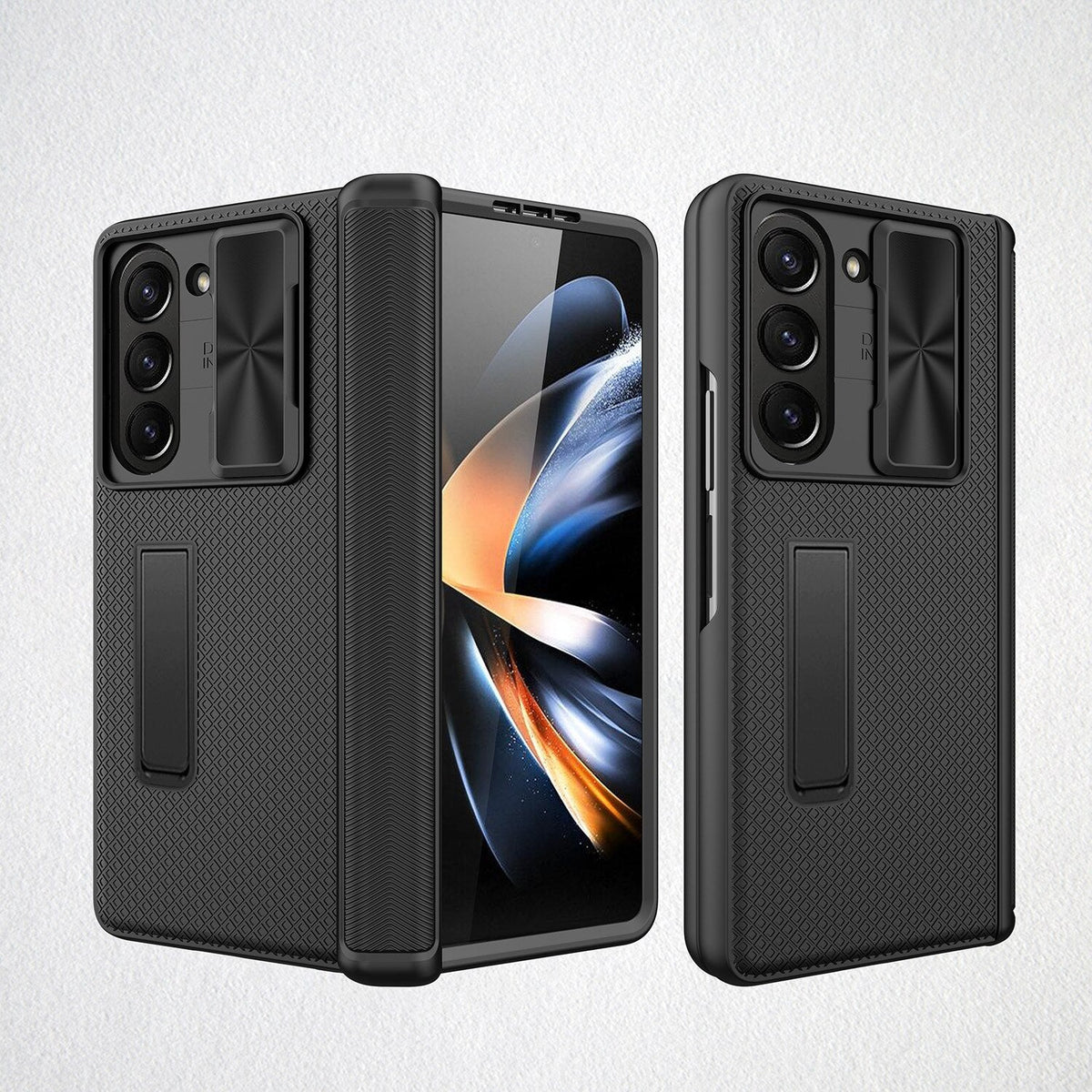 Shockproof Matte Case with Bracket For Samsung Galaxy Z Fold 5