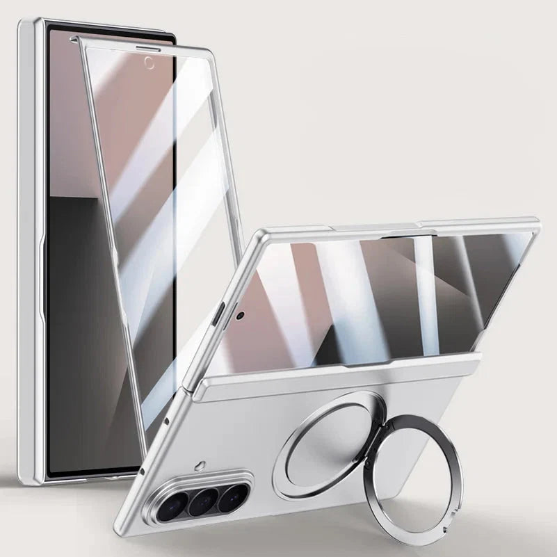 Magnetic Ring Stand Case with Screen Protection